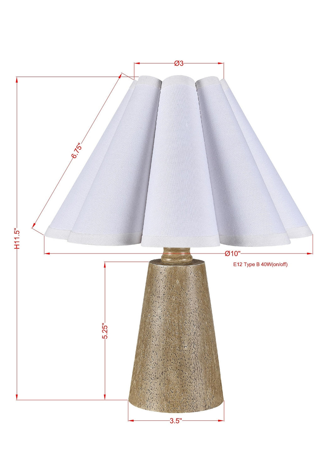 Forty West - 710340 - One Light Table Lamp - Maryann - Light Brown