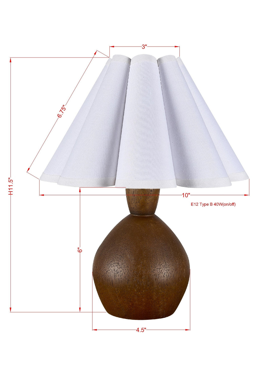 Forty West - 710341 - One Light Table Lamp - Marsh - Medium Brown