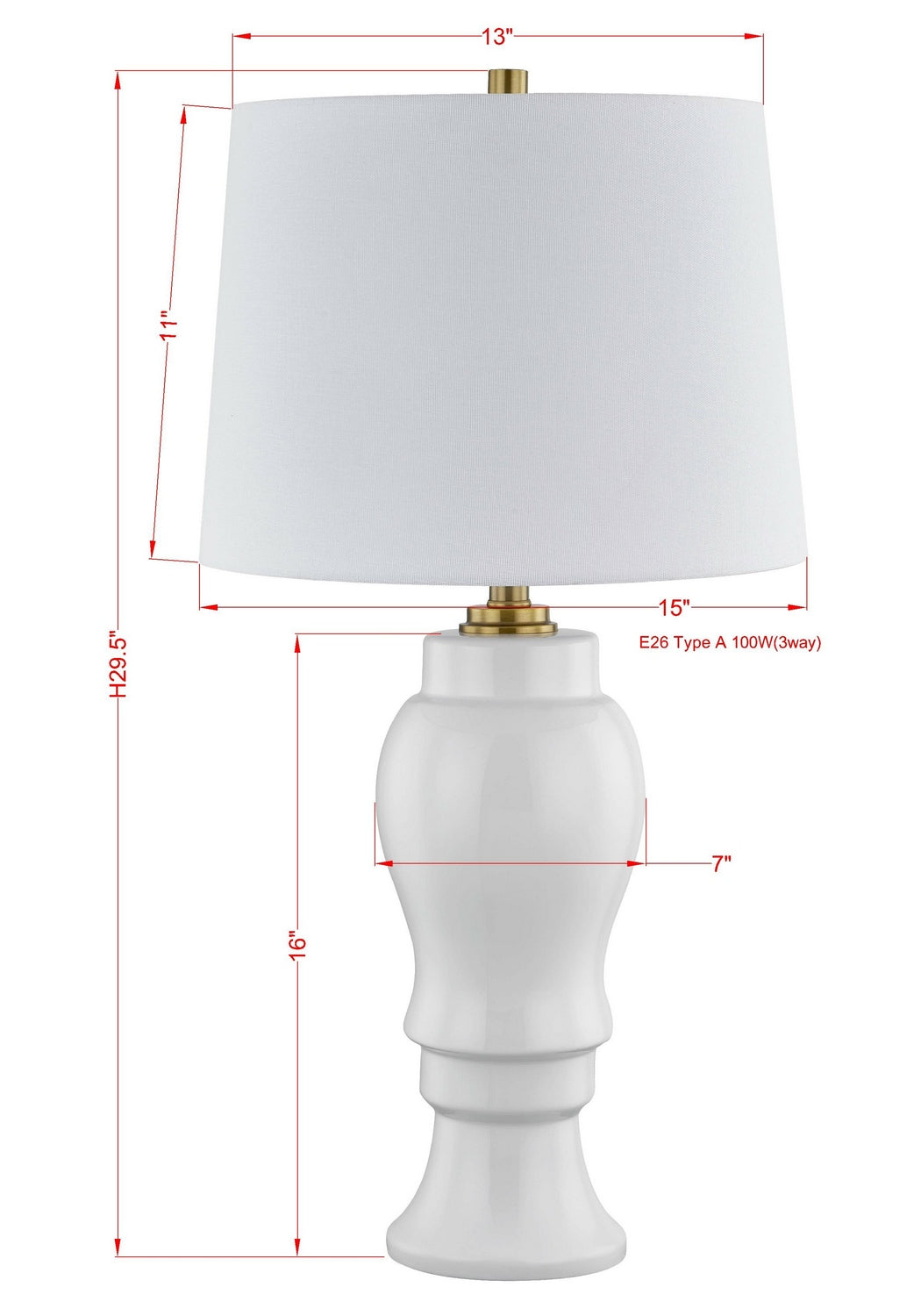 Forty West - 72638 - One Light Table Lamp - Laughlin - White