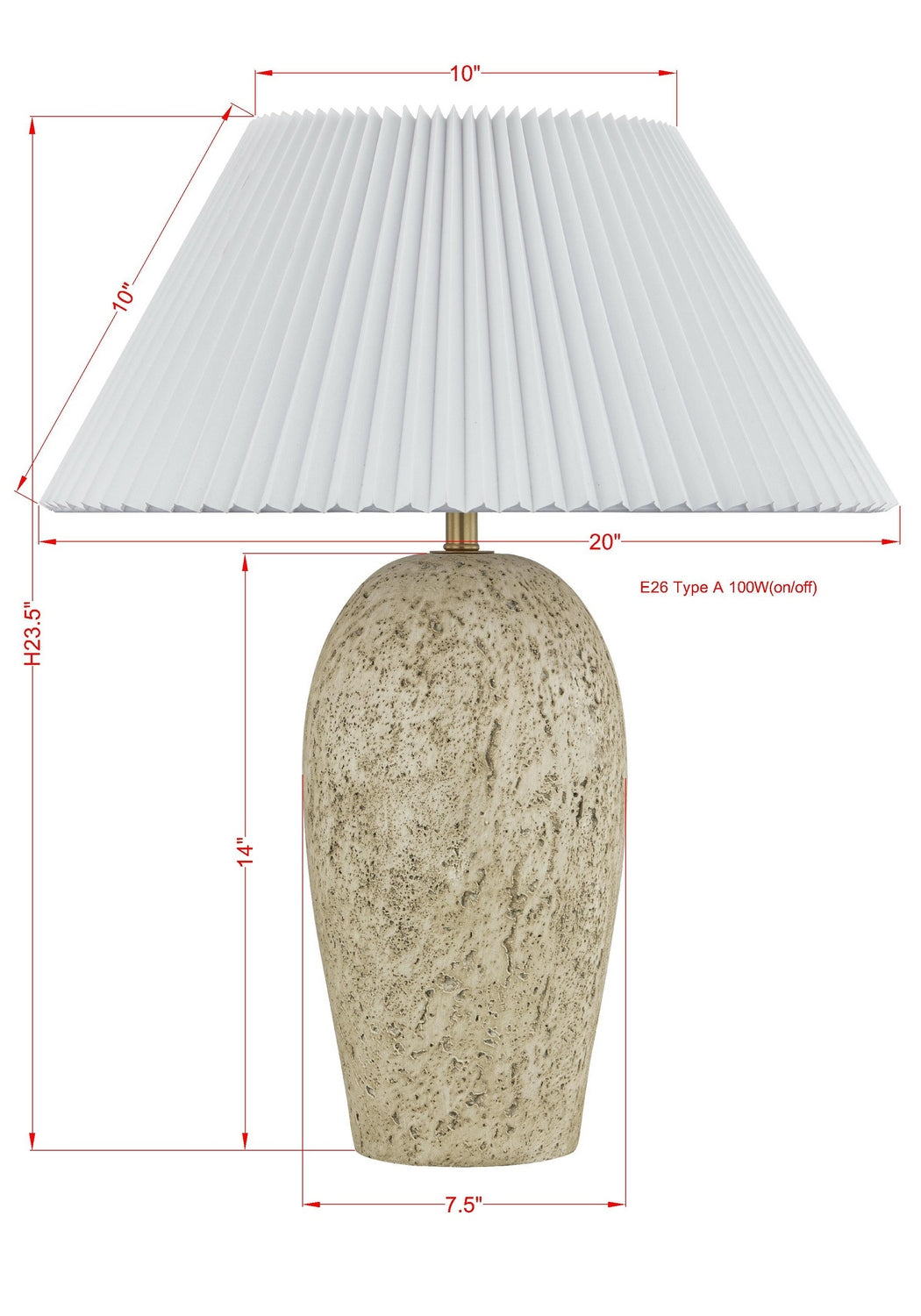Forty West - 72641 - One Light Table Lamp - Randi - Beige