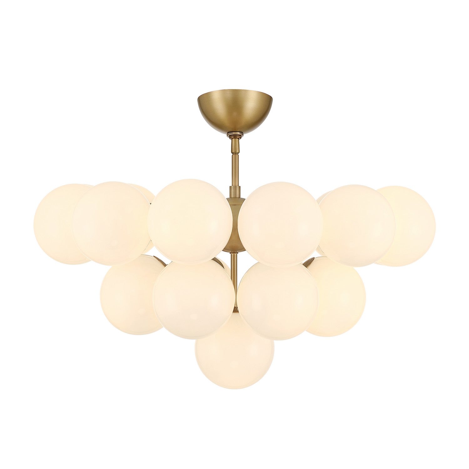 Minka-Lavery - 12079-732 - 19 Light Convertible Chandelier/Semi-Flush Mount - Lunara - Legacy Brass