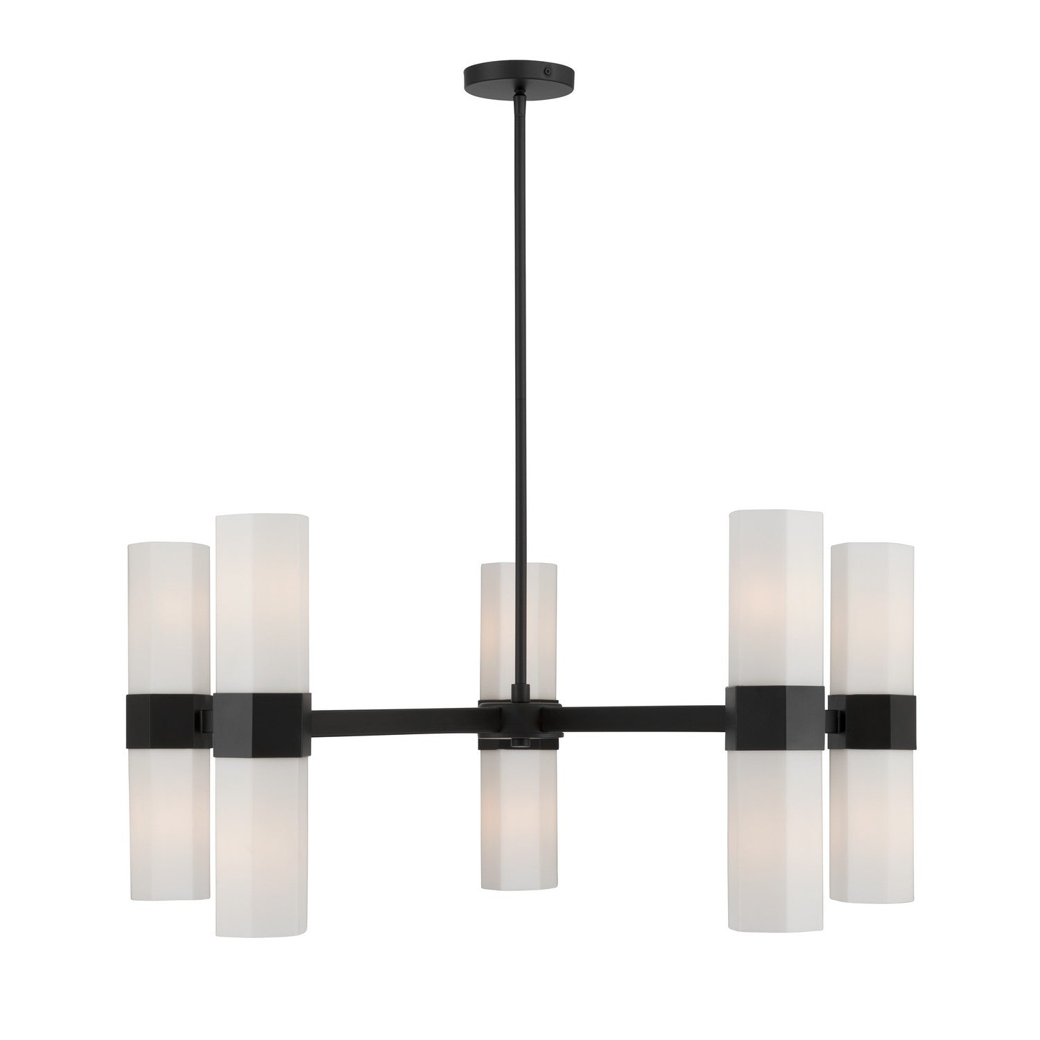 Minka-Lavery - 12129-899 - Ten Light Chandelier - Delgada - Dark Matte Black