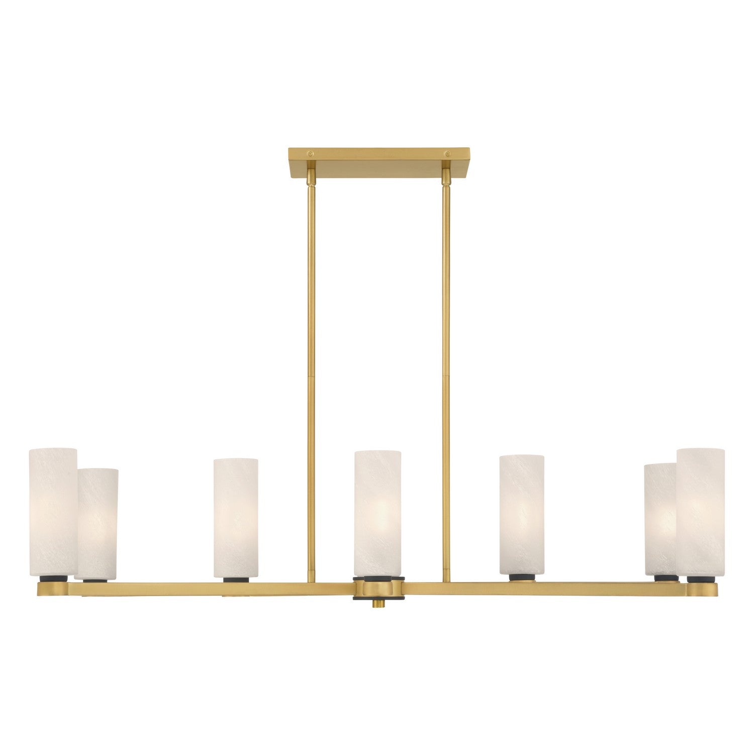 Minka-Lavery - 12327-876 - Eight Light Linear Chandelier - Wexmere - Legacy Brass
