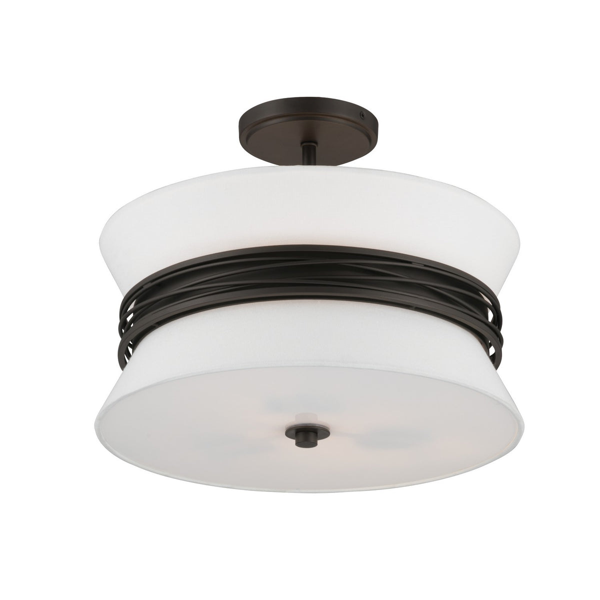 Minka-Lavery - 12417-860 - Three Light Semi-Flush Mount - Dalvor - Dark Bronze