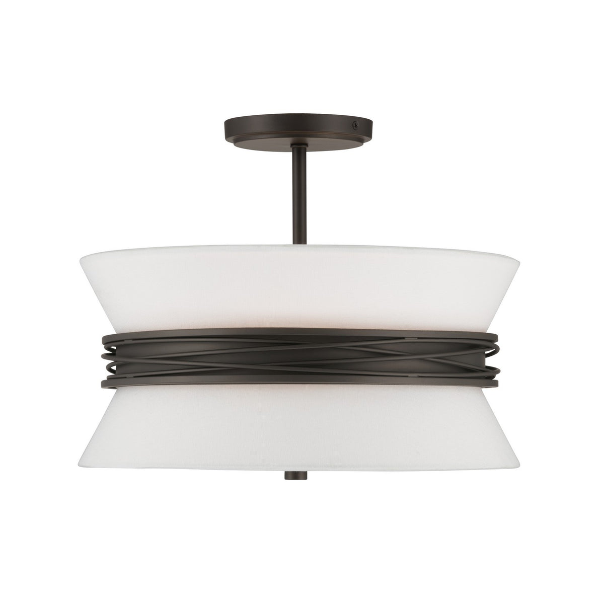 Minka-Lavery - 12417-860 - Three Light Semi-Flush Mount - Dalvor - Dark Bronze