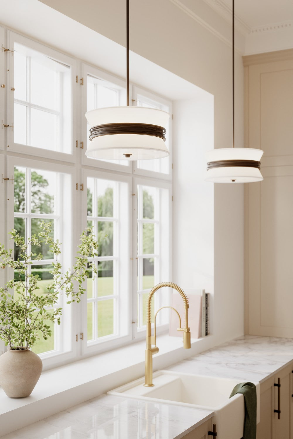 Minka-Lavery - 12417-860 - Three Light Semi-Flush Mount - Dalvor - Dark Bronze