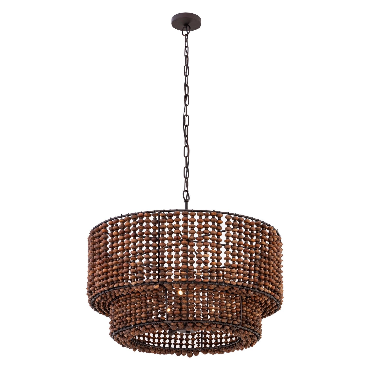 Minka-Lavery - 12955-860 - Five Light Pendant - Beaudelle - Dark Bronze
