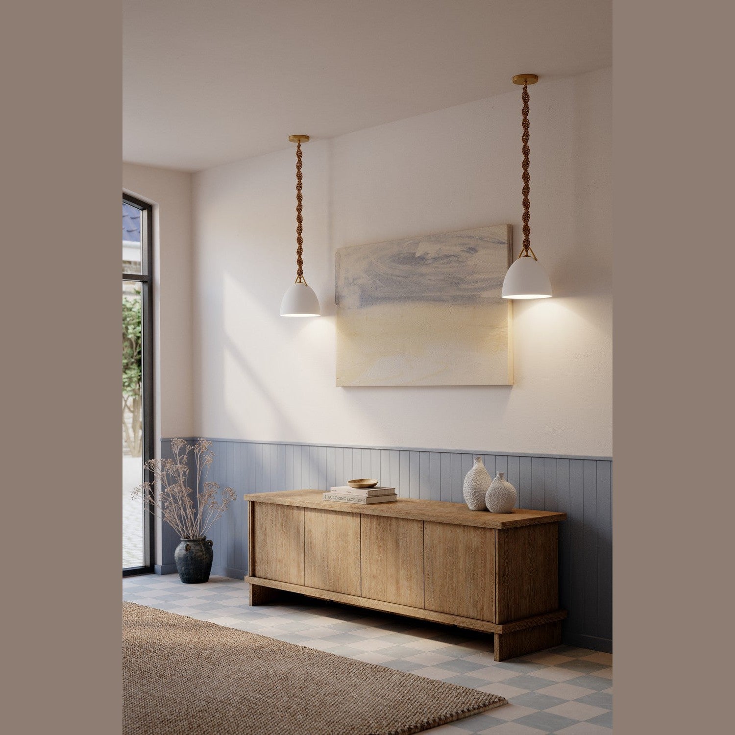 Minka-Lavery - 16065-732 - One Light Mini Pendant - CordÔøΩÔøΩn - Legacy Brass