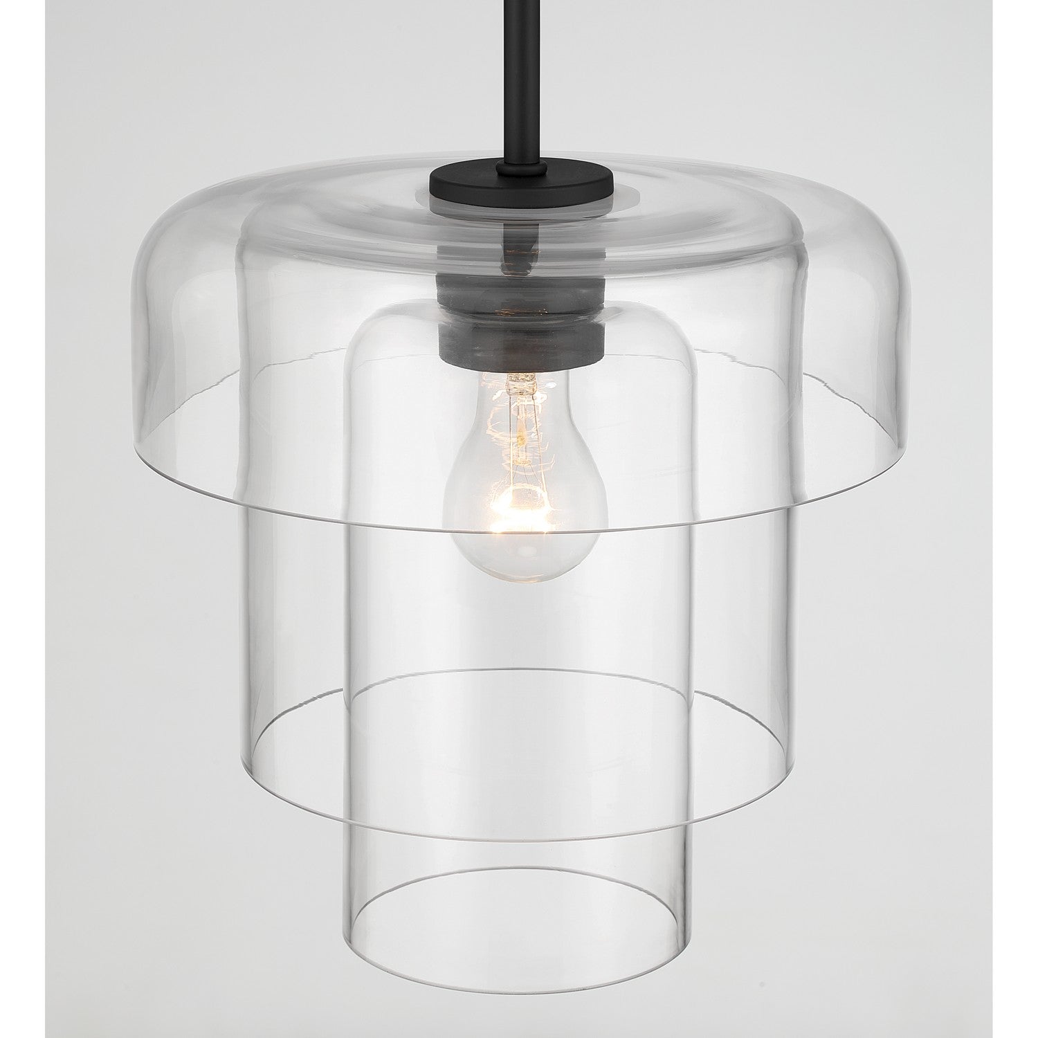 Minka-Lavery - 19615-899 - One Light Pendant - Velique - Dark Matte Black
