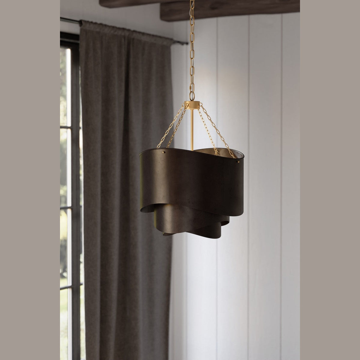 Minka-Lavery - 19925-855 - Three Light Pendant - Zyra - Legacy Brass