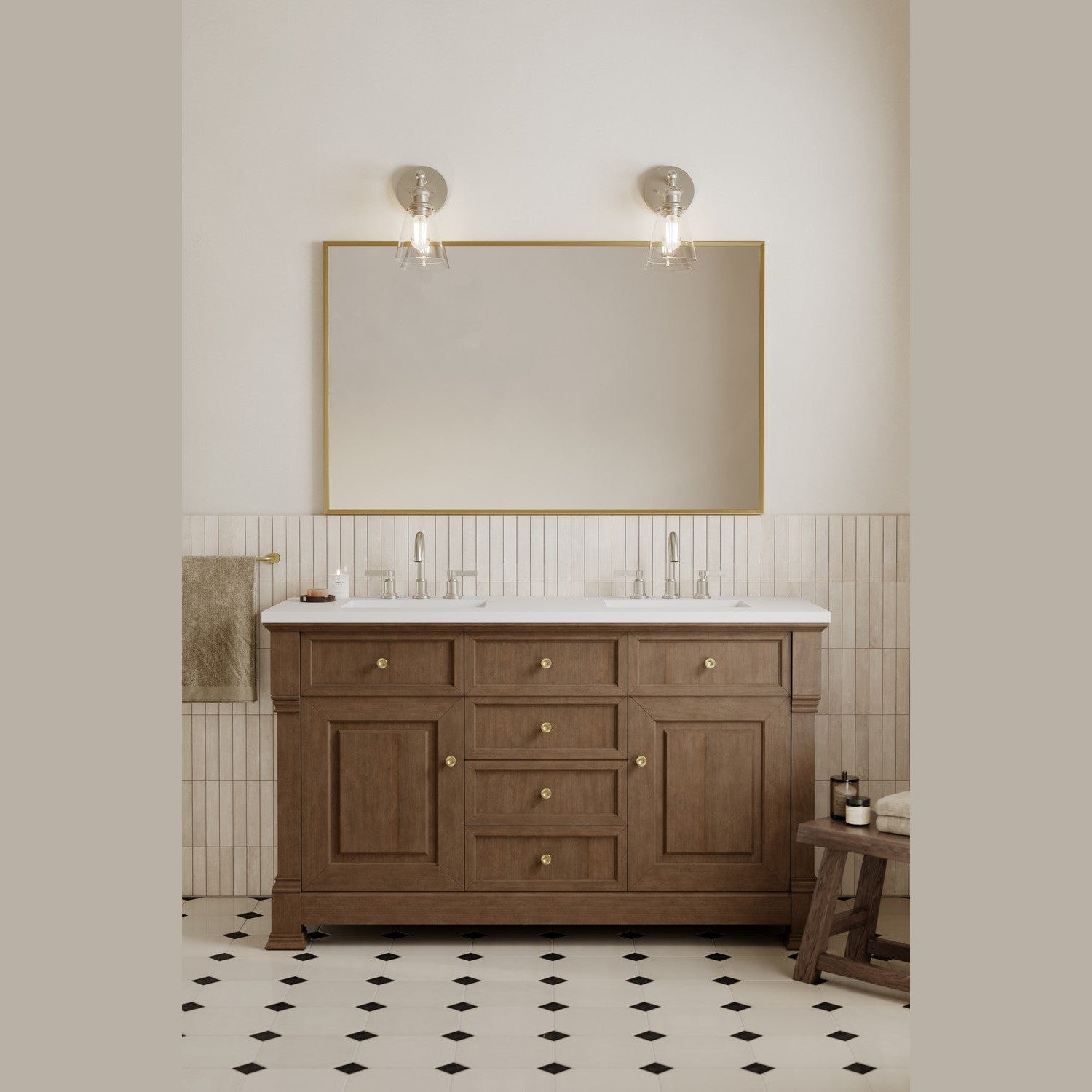 Minka-Lavery - 5681-84 - One Light Bath Sconce - Barwell - Brushed Nickel