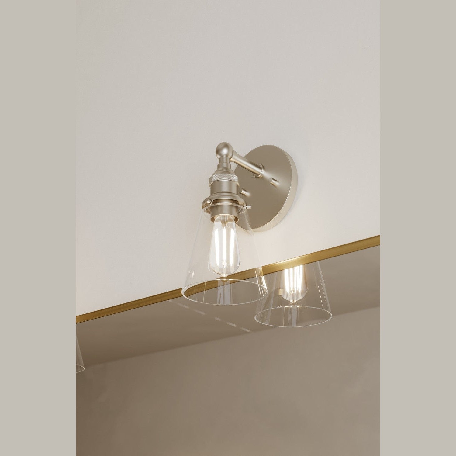 Minka-Lavery - 5681-84 - One Light Bath Sconce - Barwell - Brushed Nickel