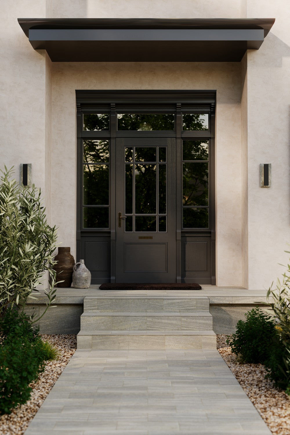 Minka-Lavery - 79300-66-L - LED Outdoor Wall Sconce - Avenelle - Sand Coal Black