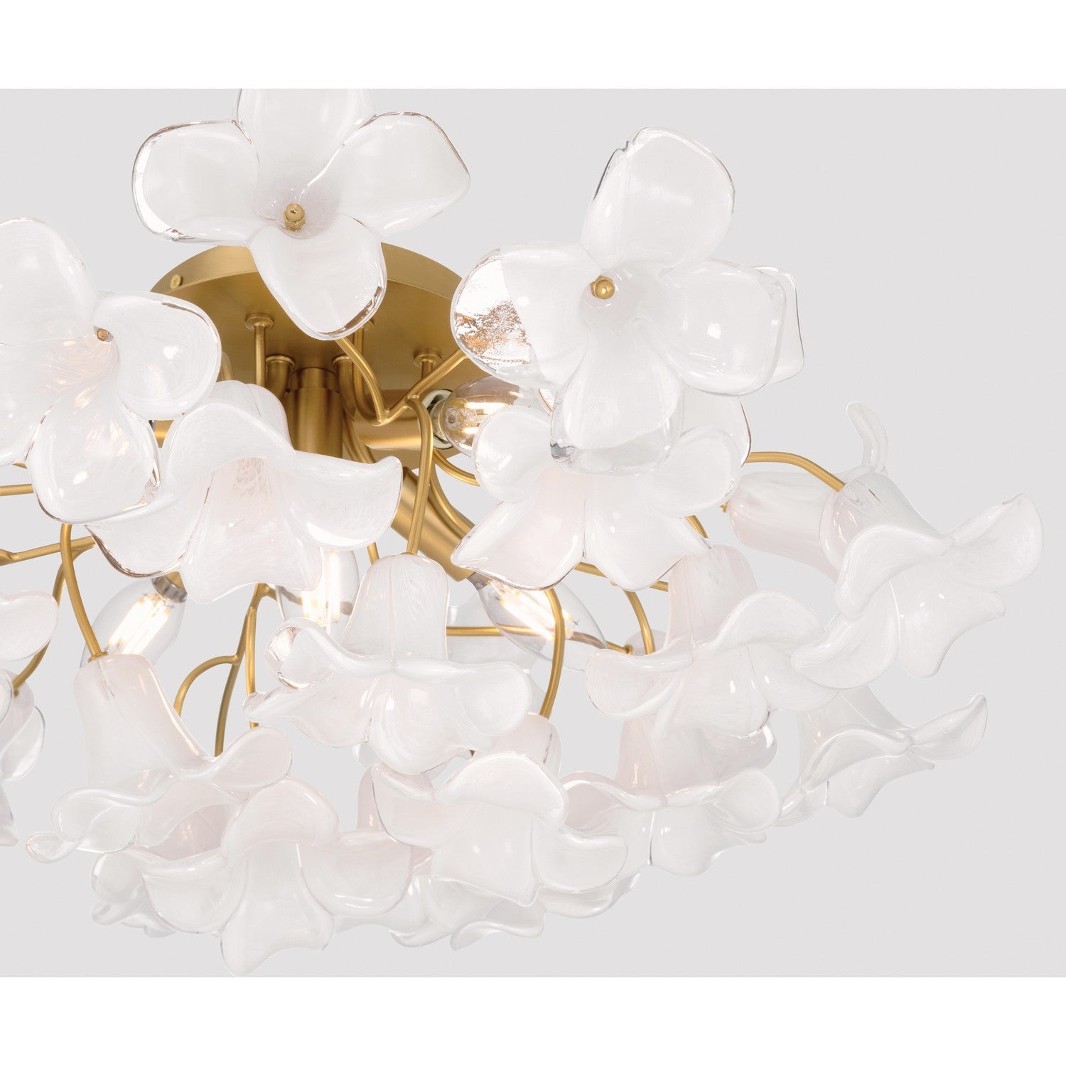 Metropolitan - N2225-732 - Five Light Semi-Flush Mount - Bloome - Legacy Brass