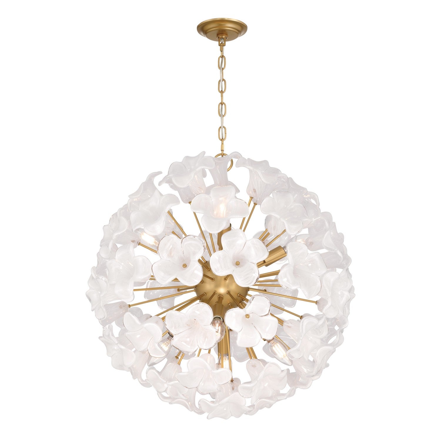 Metropolitan - N2227-732 - Eight Light Pendant - Bloome - Legacy Brass