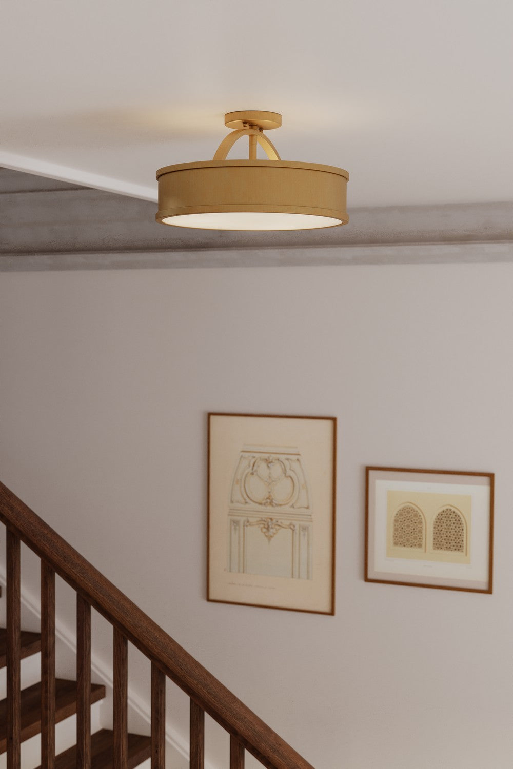 Metropolitan - N2354-732 - Four Light Semi-Flush Mount - Wynn - Legacy Brass