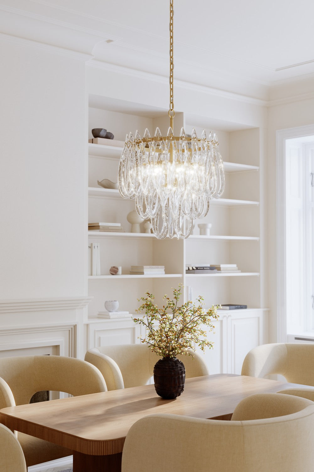 Metropolitan - N3126-732 - Six Light Pendant - Glassara - Legacy Brass