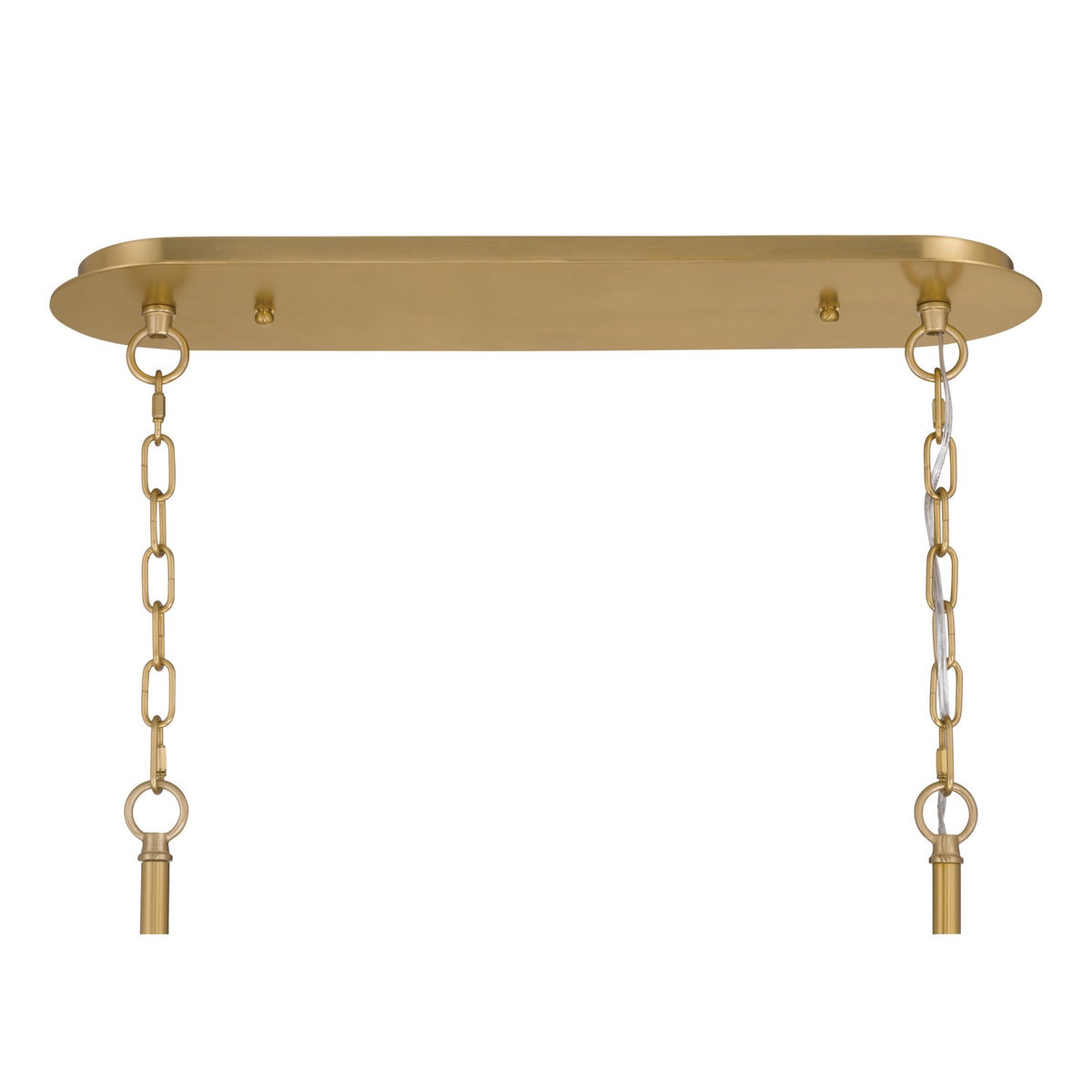 Metropolitan - N3127-732 - Eight Light Linear Chandelier - Glassara - Legacy Brass
