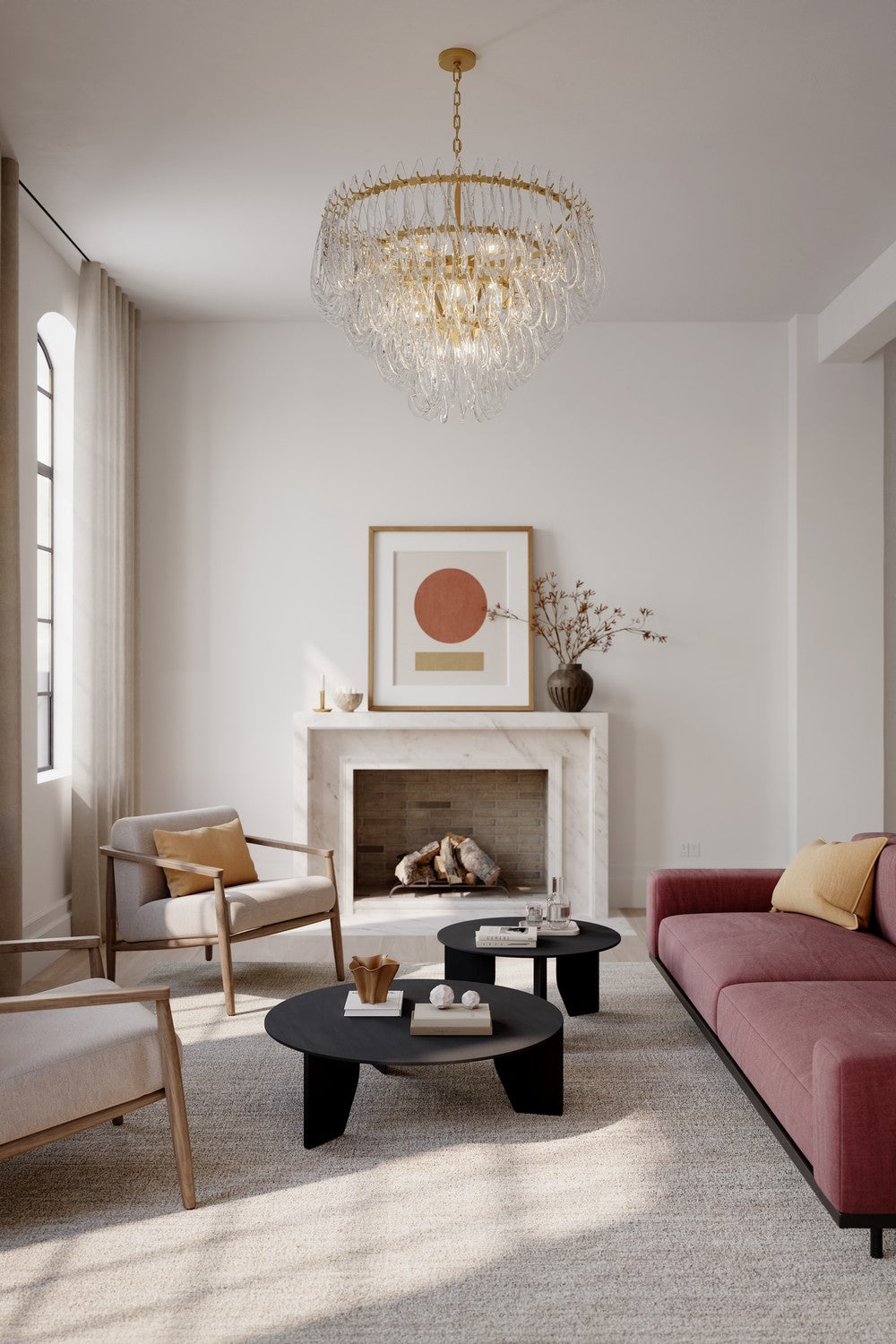 Metropolitan - N3129-732 - 15 Light Pendant - Glassara - Legacy Brass