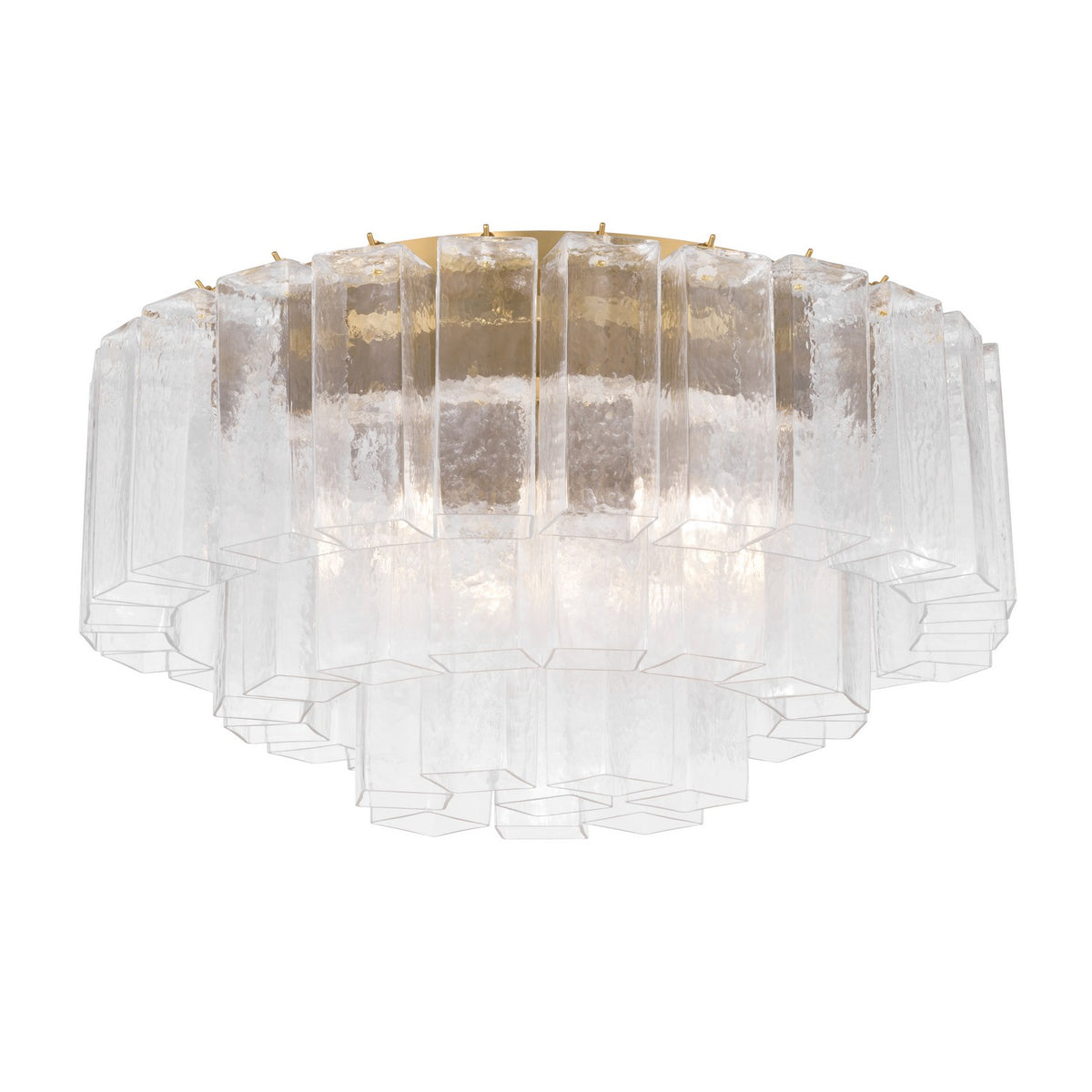 Metropolitan - N3145-732 - Seven Light Flush Mount - Torvento - Legacy Brass