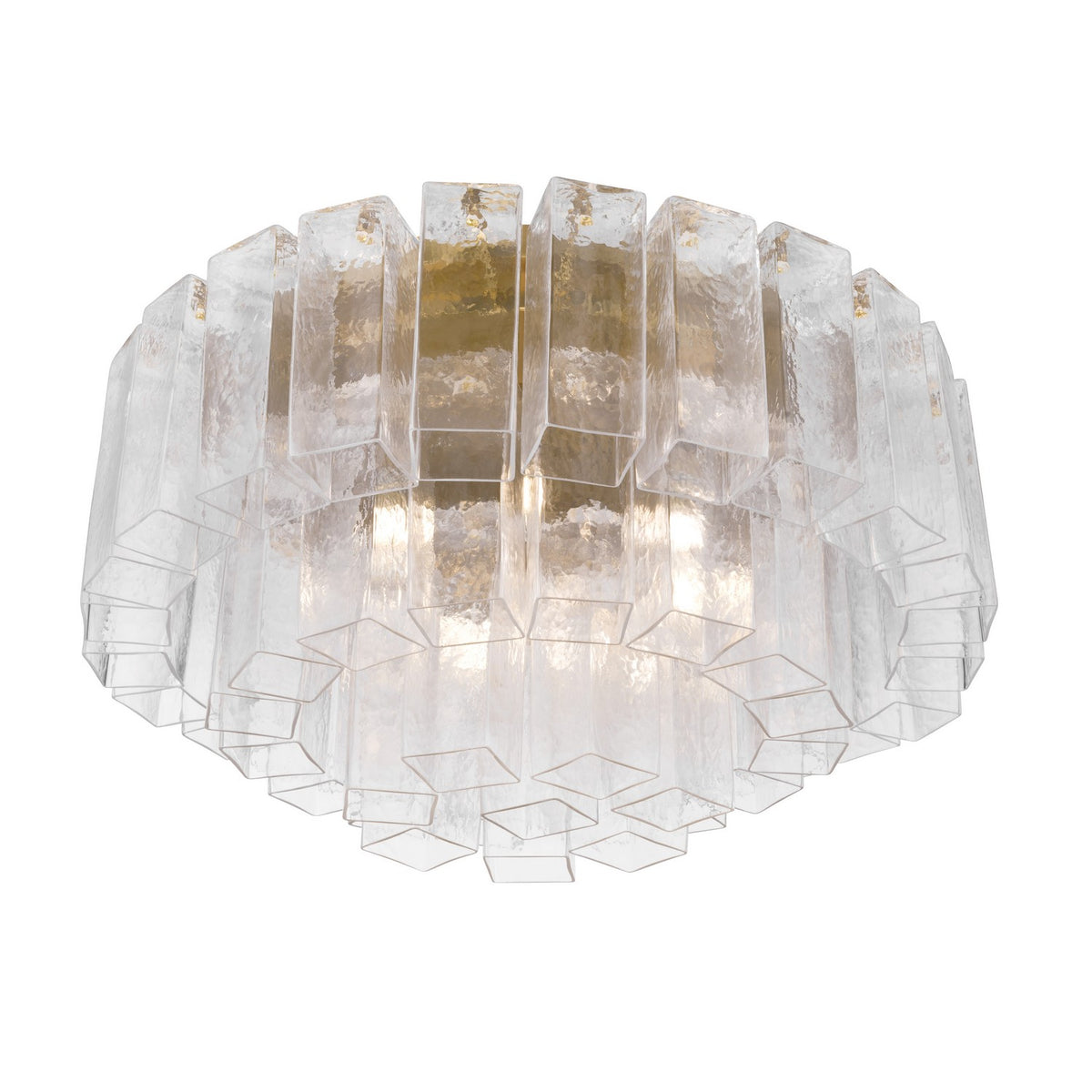 Metropolitan - N3145-732 - Seven Light Flush Mount - Torvento - Legacy Brass