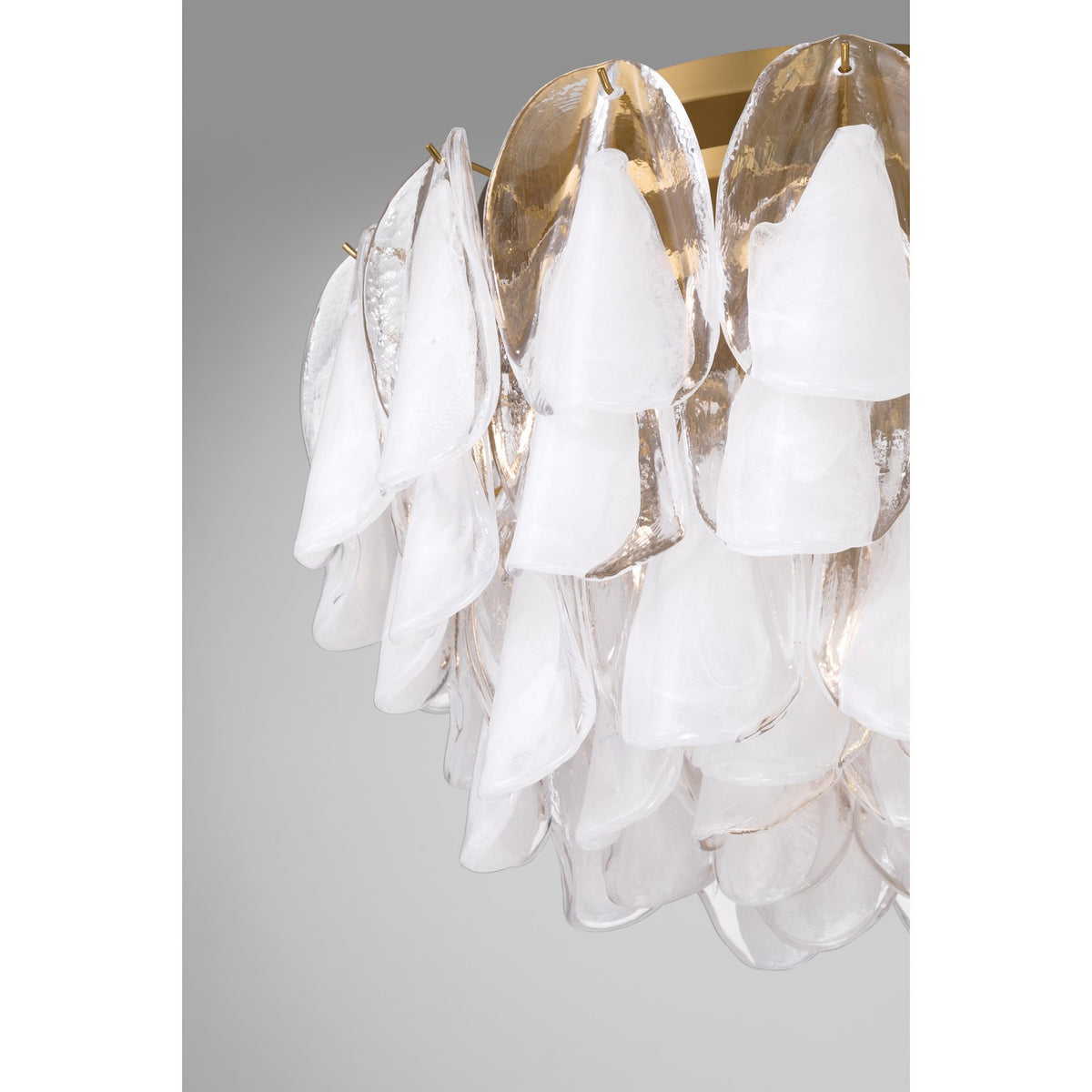 Metropolitan - N3476-732 - Six Light Flush Mount - Verla Crest - Legacy Brass