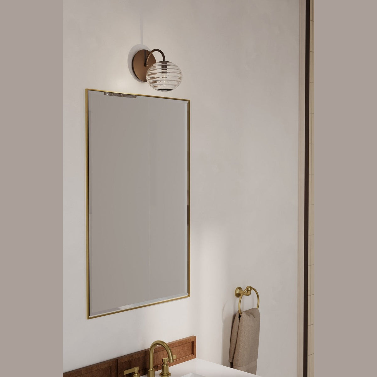 Metropolitan - N3501-860 - One Light Bath Sconce - Lenora - Dark Bronze