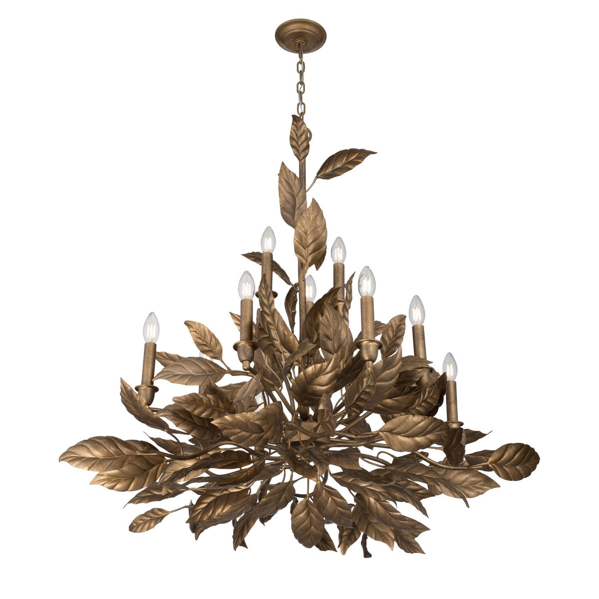 Metropolitan - N3528-736 - 11 Light Chandelier - Seraphine - Weathered Gold