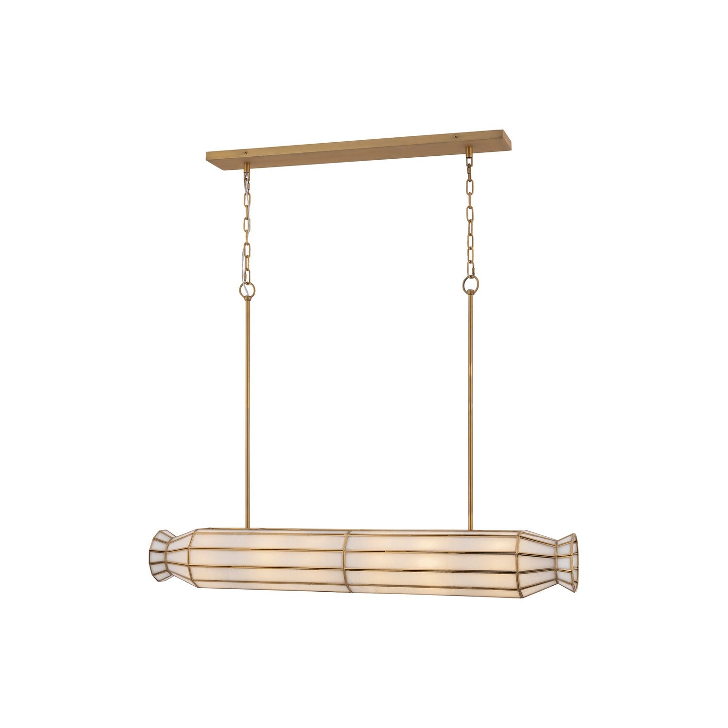 Metropolitan - N5626-732 - Six Light Linear Chandelier - Jaxen - Legacy Brass