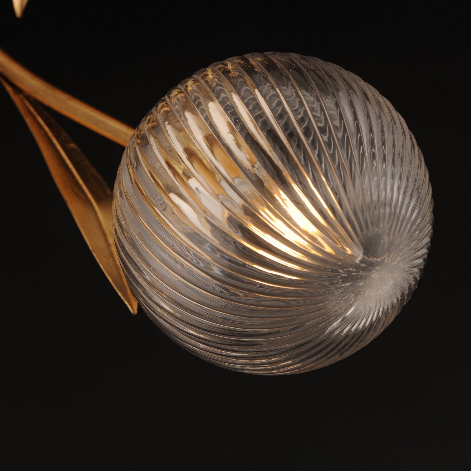 Maxim - 28714CRGL - Three Light Flush Mount - Firenze - Gold Leaf