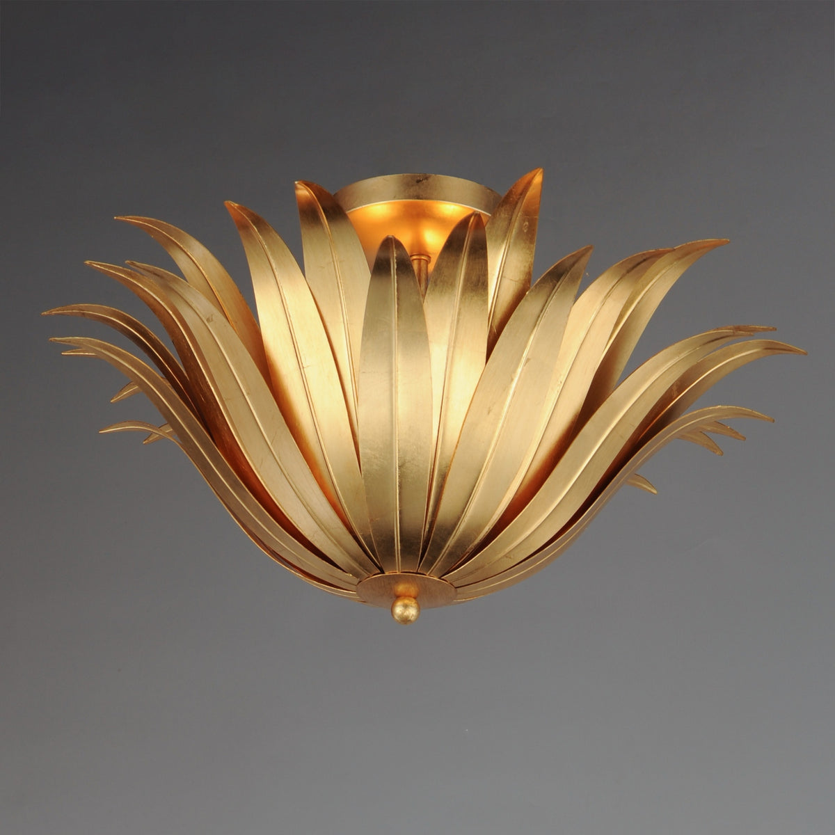 Maxim - 28710GL - Three Light Semi Flush/Pendant Convertible - Firenze - Gold Leaf