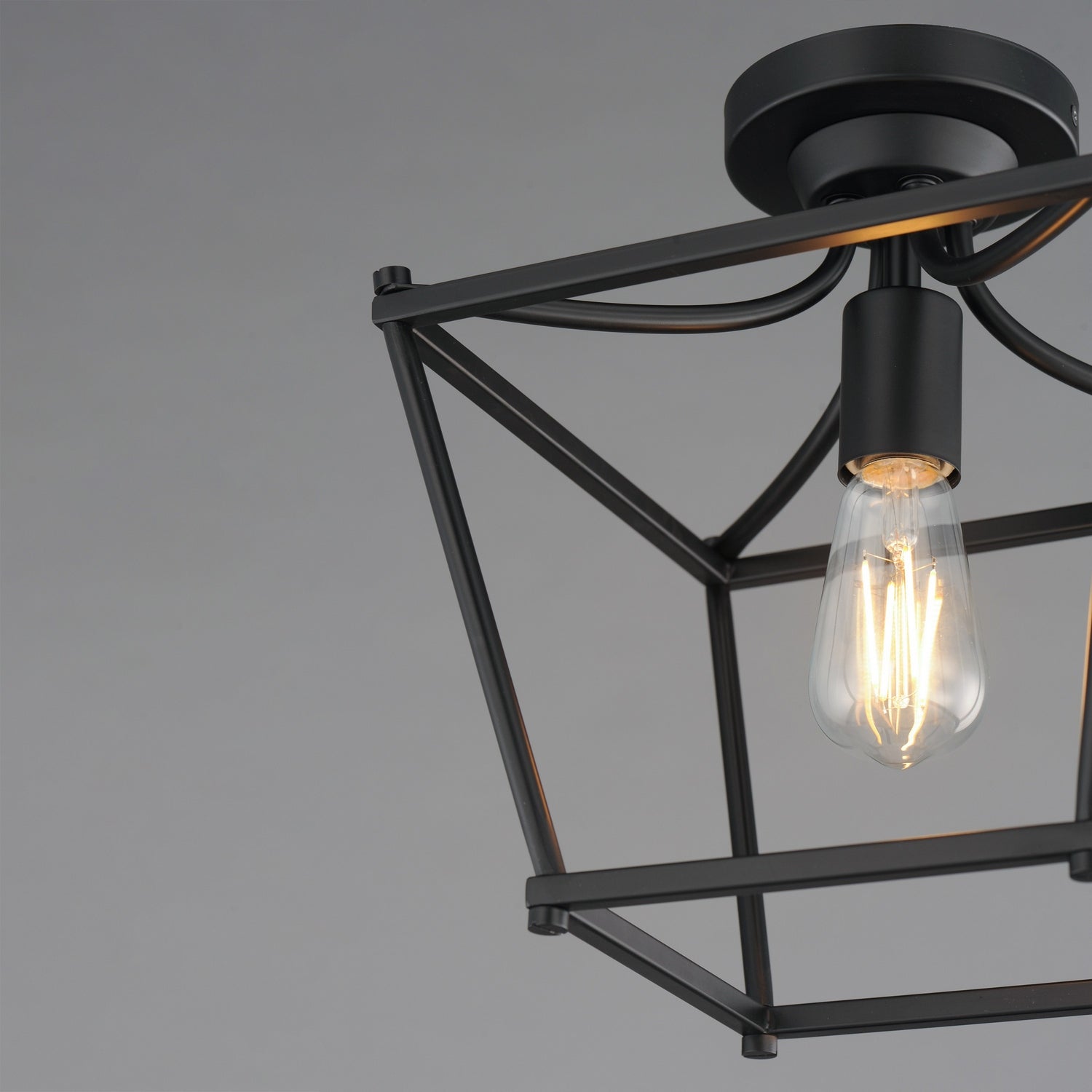 Maxim - 25311BK - One Light Pendant / Semi-Flush - Clifton - Black