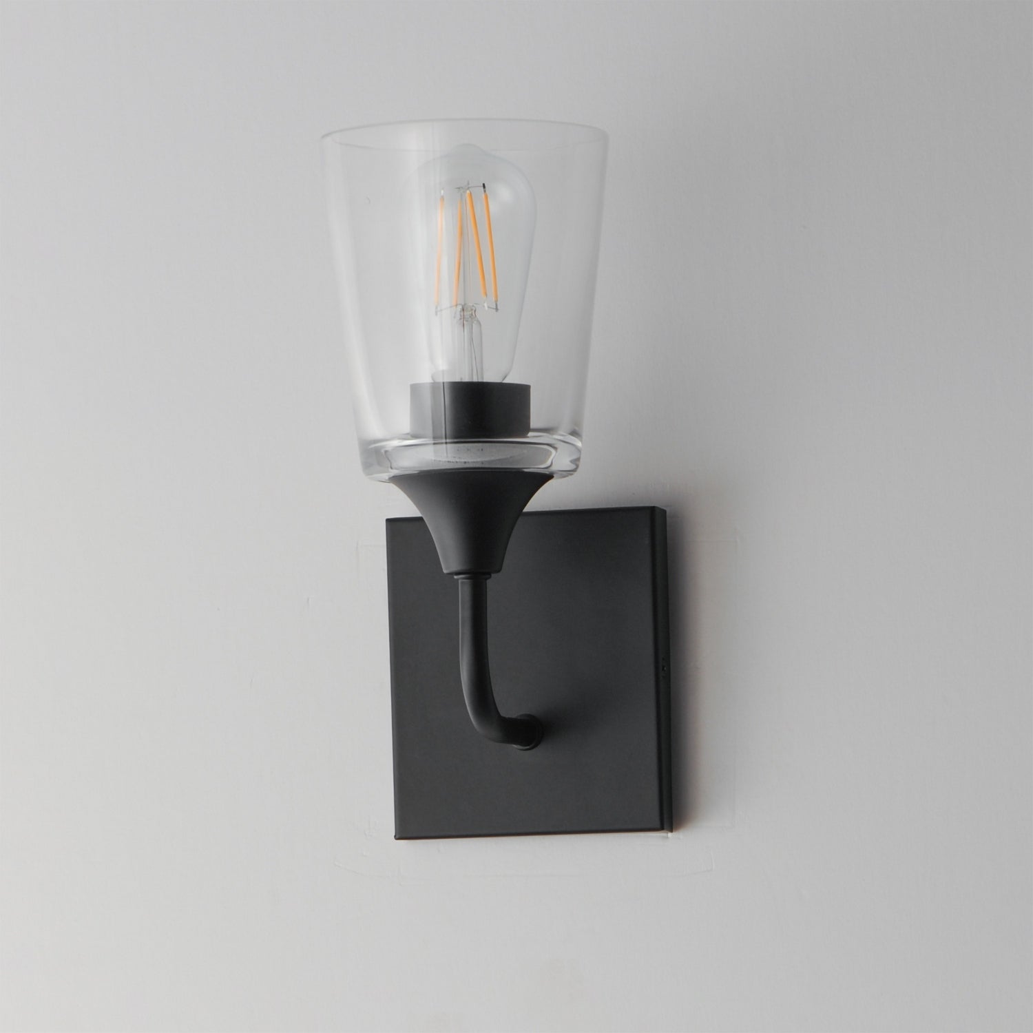 Maxim - 12881CLBK - One Light Wall Sconce - Hudson - Black