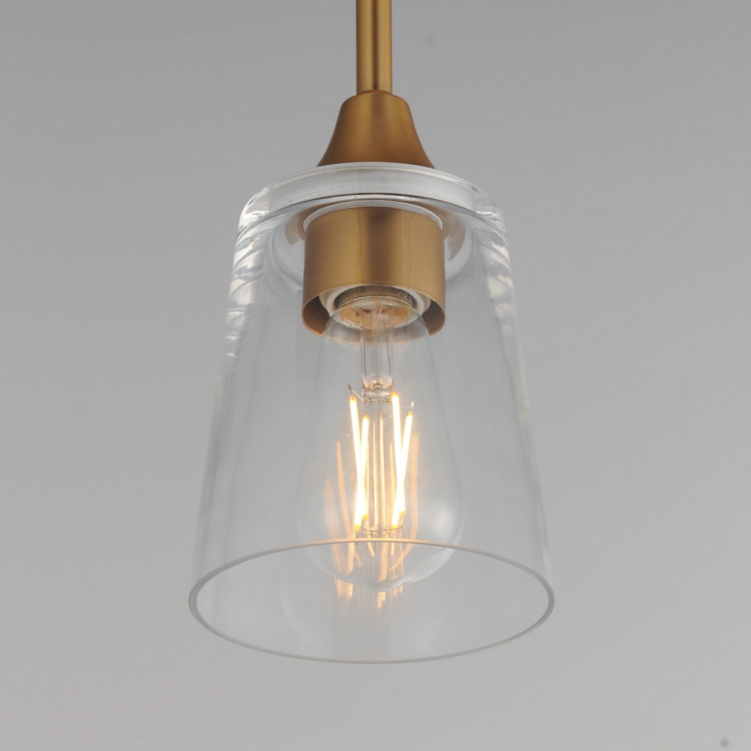 Maxim - 92880CLNAB - One Light Pendant - Hudson - Natural Aged Brass