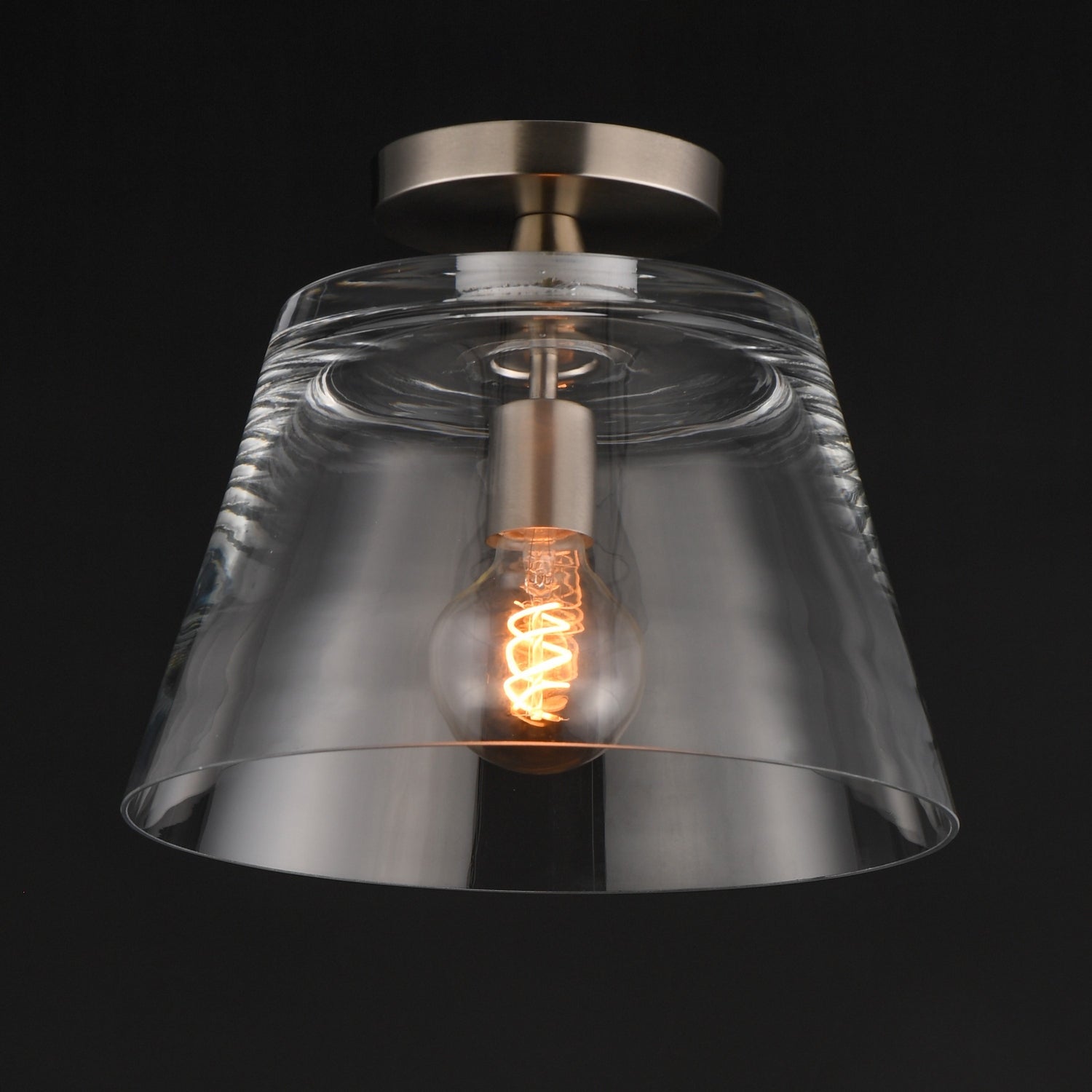 Maxim - 12880CLSN - One Light Pendant - Hudson - Satin Nickel