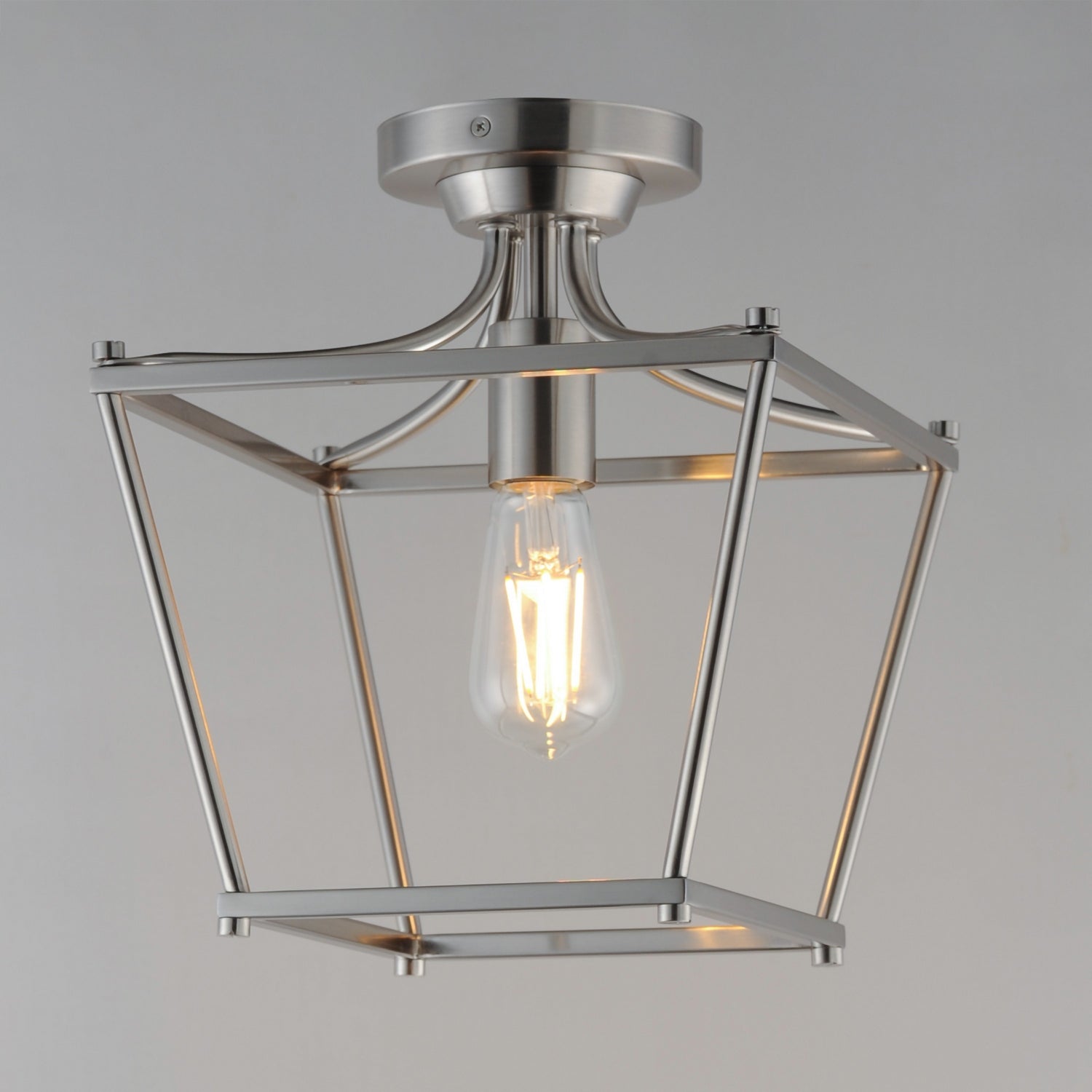 Maxim - 25311SN - One Light Pendant / Semi-Flush - Clifton - Satin Nickel