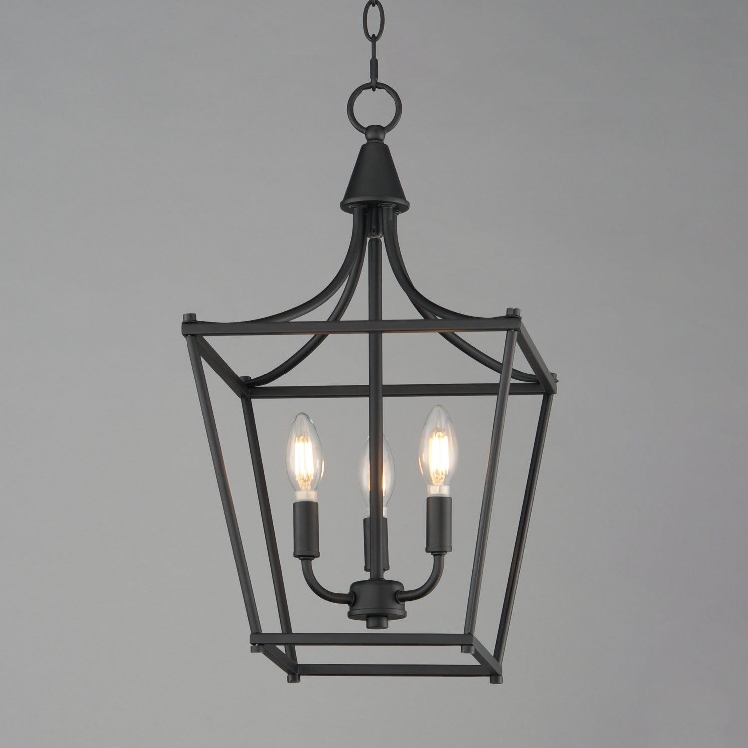 Maxim - 25313BK - Three Light Pendant - Clifton - Black
