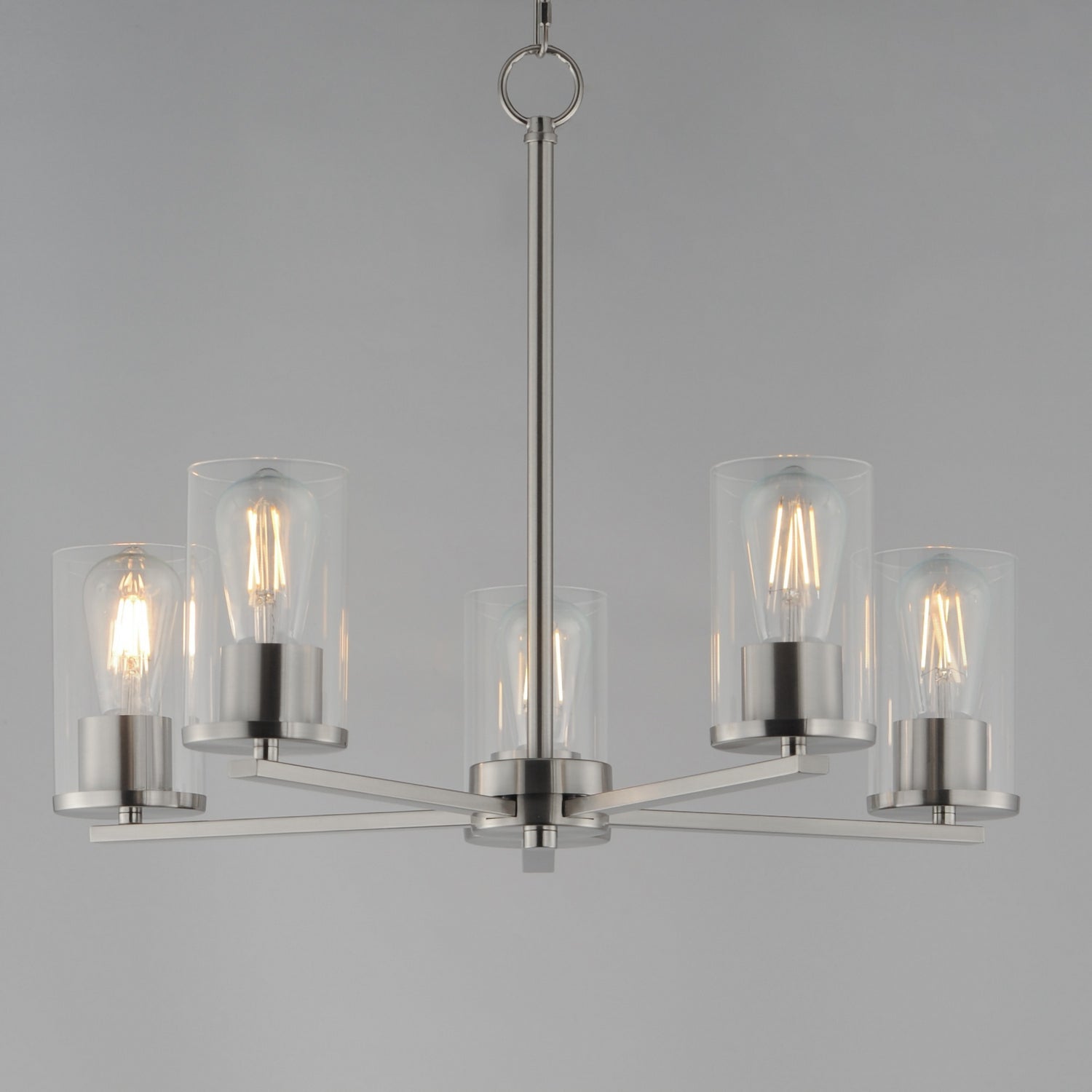 Maxim - 10286CLSN - Five Light Chandelier - Lateral - Satin Nickel