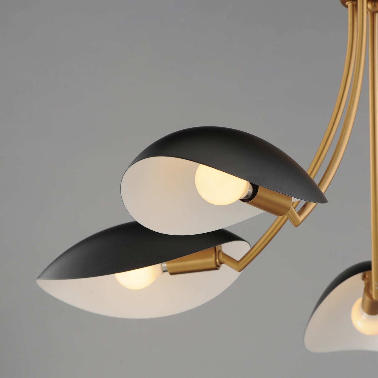 Maxim - 10825BKNAB - Five Light Chandelier - Maris - Black / Natural Aged Brass