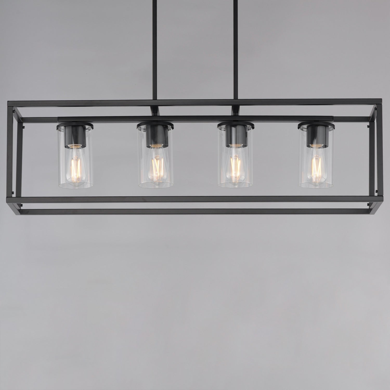 Maxim - 10288CLBK - Four Light Linear Pendant - Lateral - Black