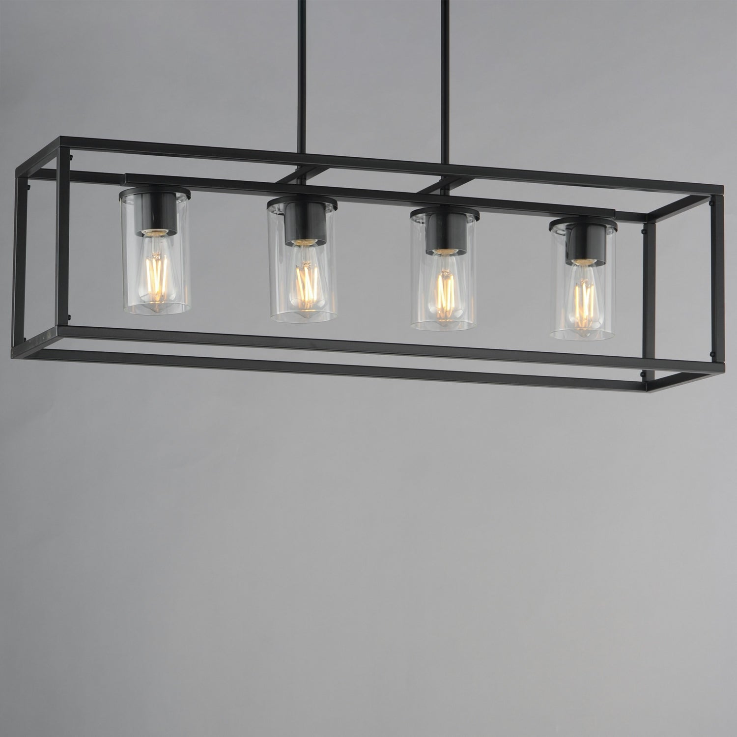 Maxim - 10288CLBK - Four Light Linear Pendant - Lateral - Black