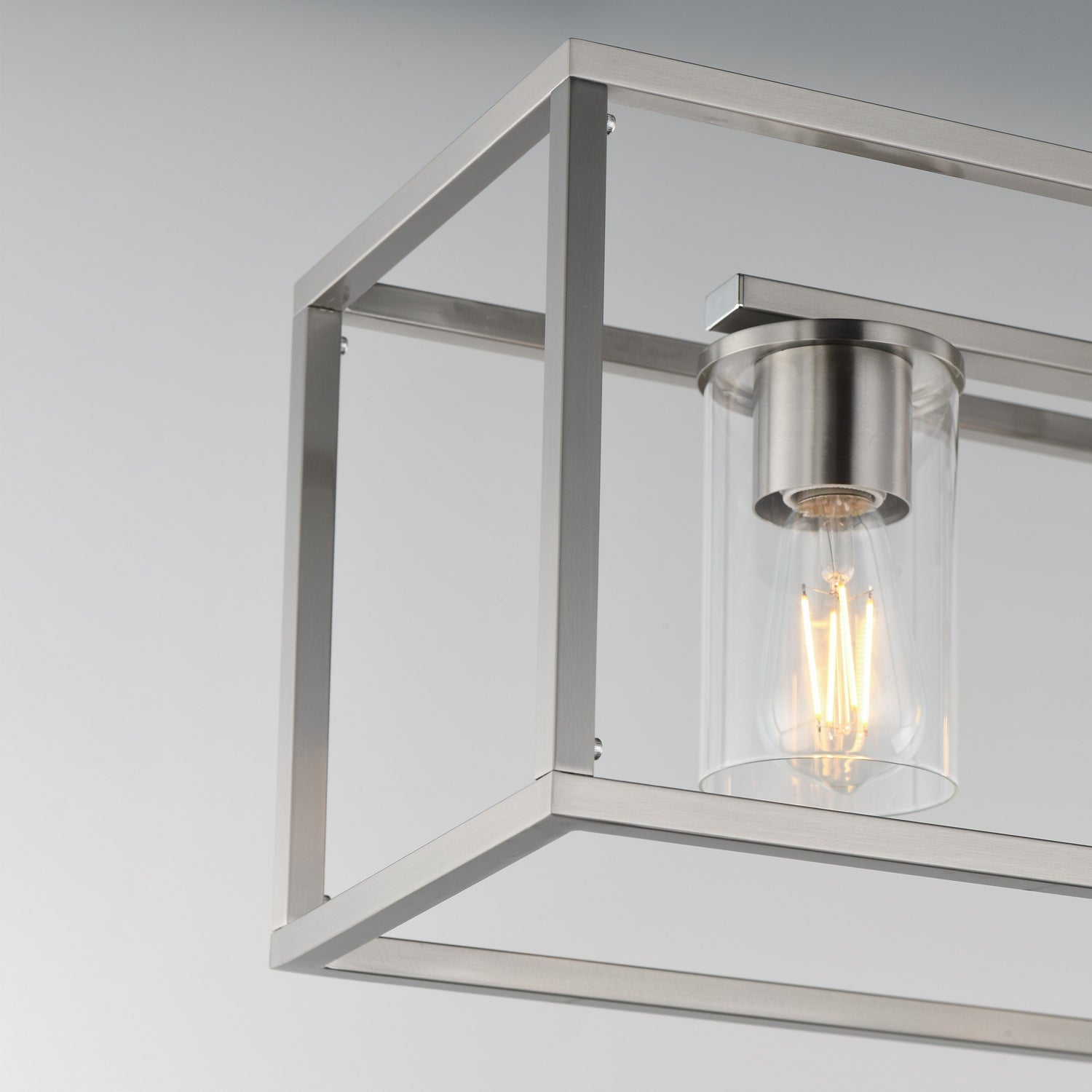 Maxim - 10288CLSN - Four Light Linear Pendant - Lateral - Satin Nickel