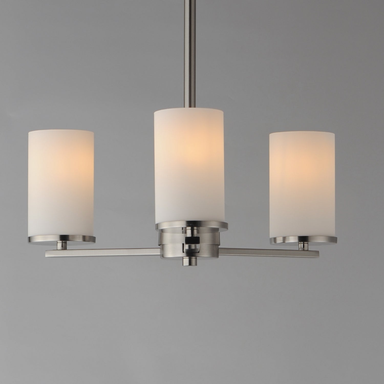 Maxim - 10287SWSN - Three Light Chandelier - Lateral - Satin Nickel