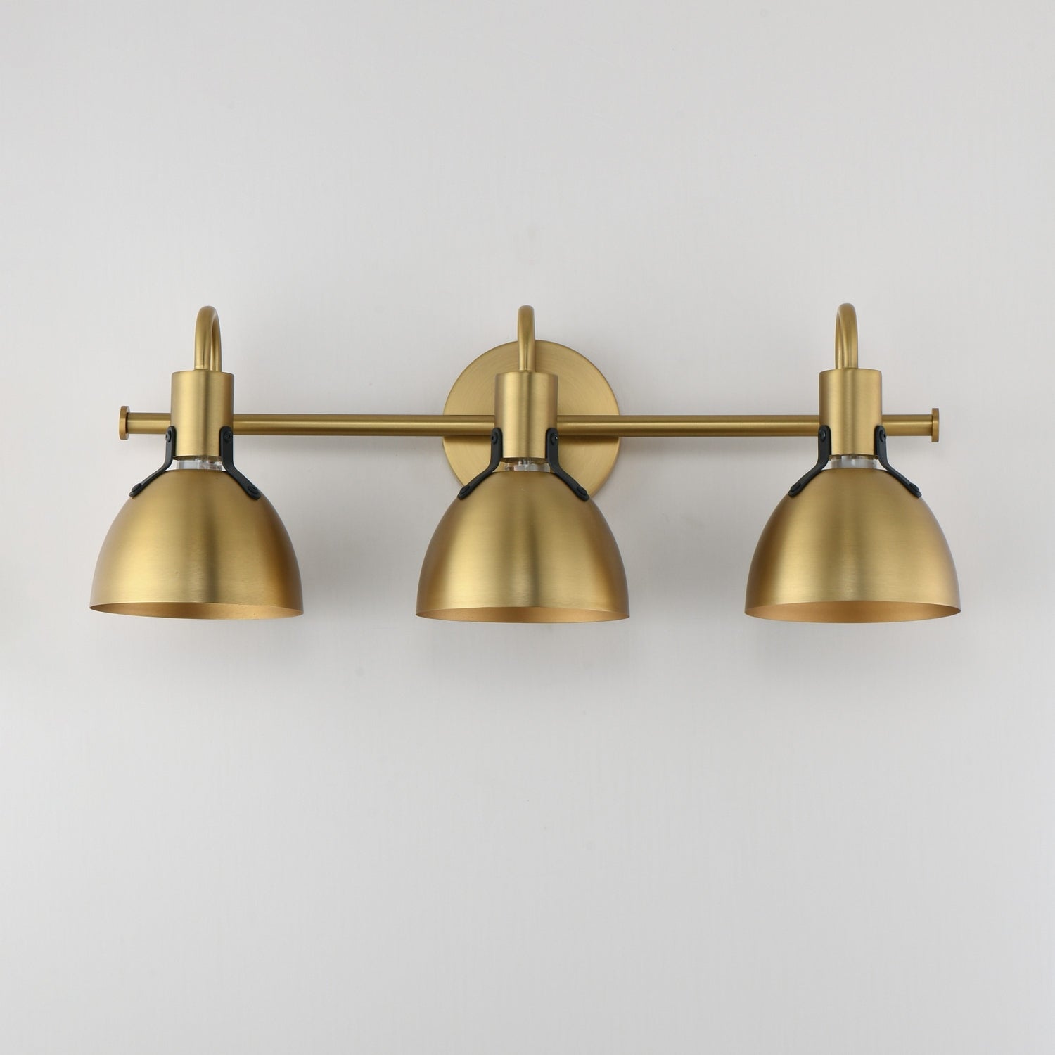 Maxim - 12343SBR - Three Light Wall Sconce - Dusk - Satin Brass
