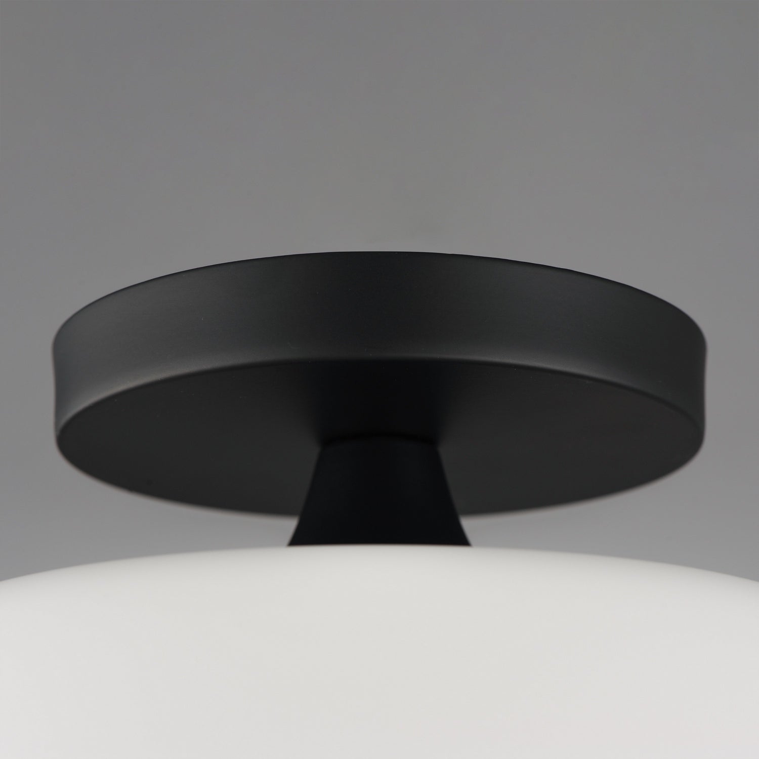 Maxim - 12880SWBK - One Light Semi-Flush Mount/Pendant - Hudson - Black