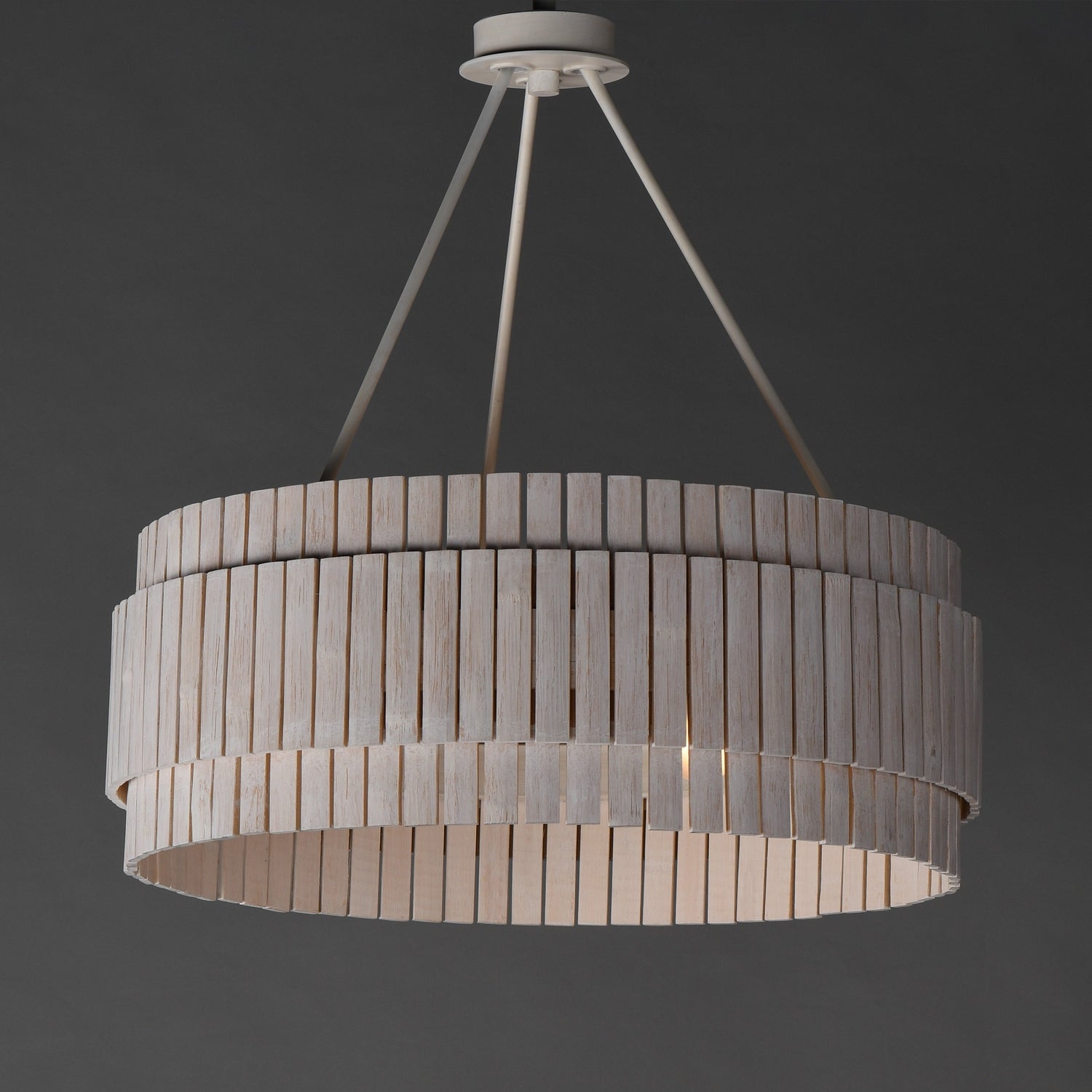 Maxim - 14453WWTEC - Three Light Chandelier - Satori - Ecru