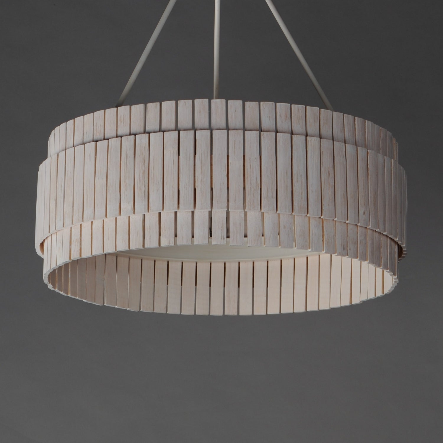Maxim - 14453WWTEC - Three Light Chandelier - Satori - Ecru