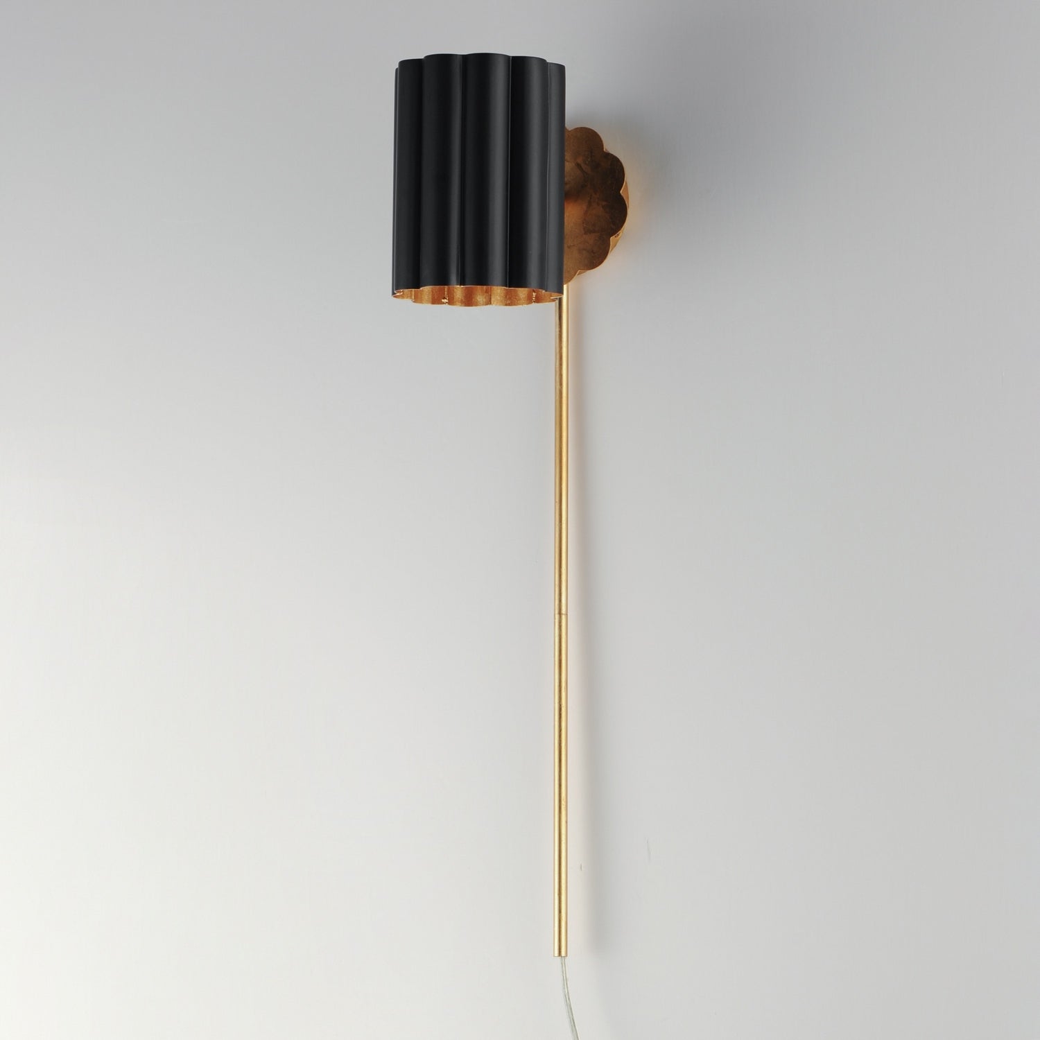 Maxim - 18050BKGL - One Light Wall Sconce - Primrose - Gold Leaf