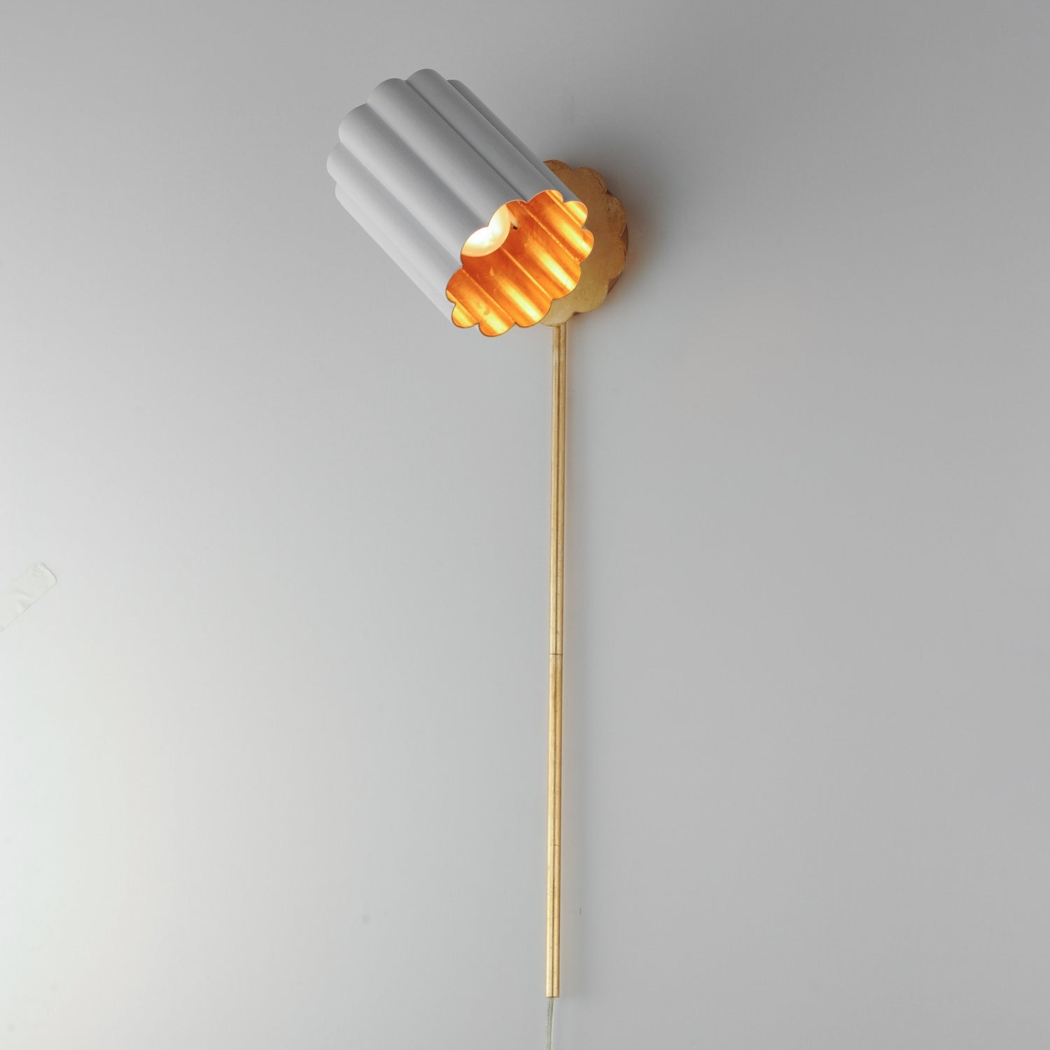 Maxim - 18050MWGL - One Light Wall Sconce - Primrose - Gold Leaf
