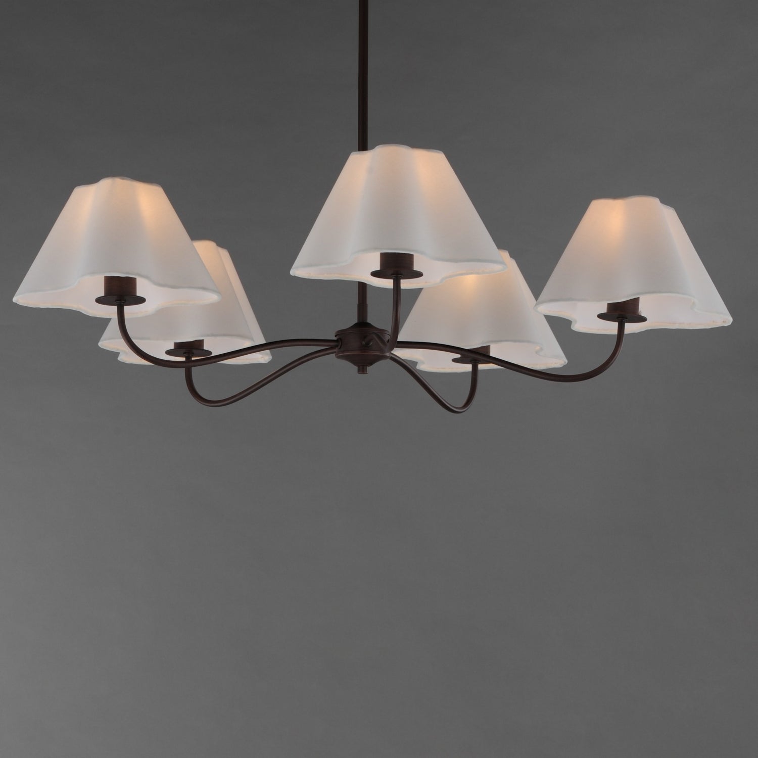 Maxim - 18105WTOI - Five Light Chandelier - Saxon - Oil Rubbed Bronze